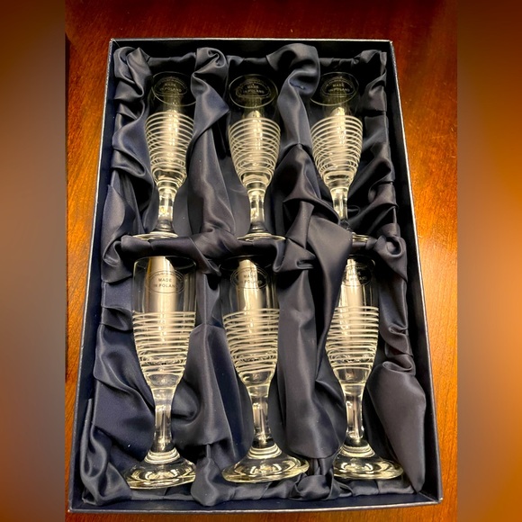 SALE Fine Polish Glassware Set of 6 - Picture 2 of 7